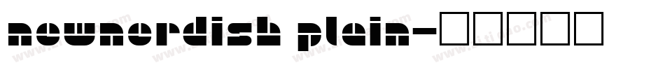 NewNerdish Plain字体转换